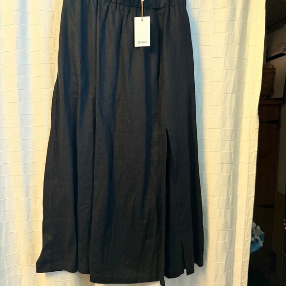 Black Lg 100% European Linen Skirt from Quince - Picture 4 of 4